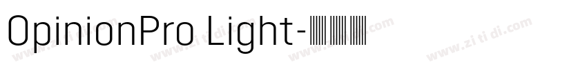 OpinionPro Light字体转换